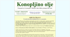 Desktop Screenshot of konopljino-olje.si