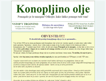 Tablet Screenshot of konopljino-olje.si